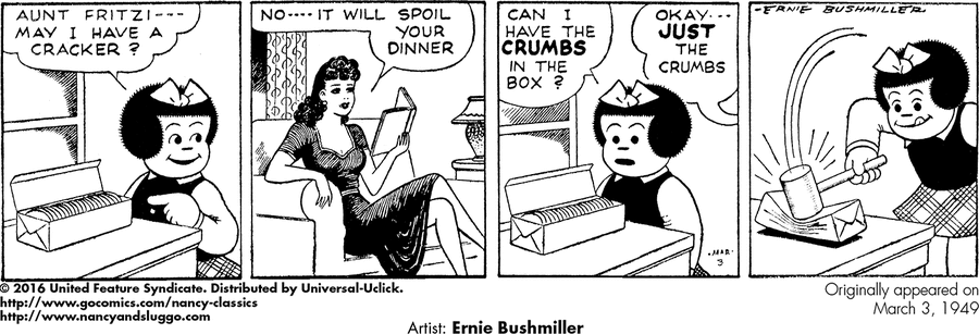 Nancy Classics Comic Strip for December 04, 2023 