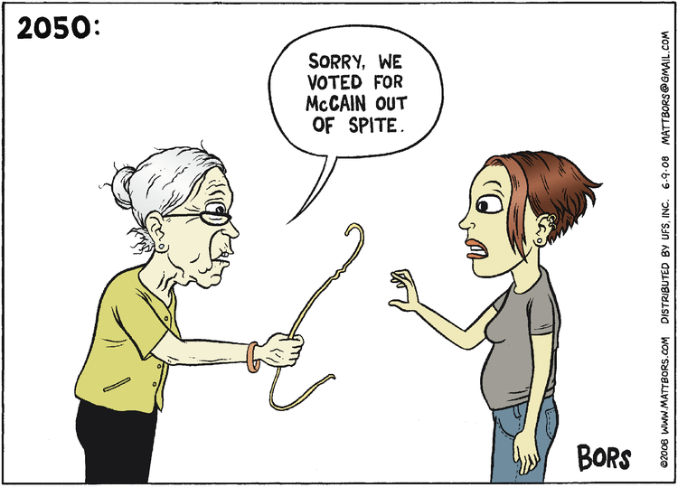 Matt Bors Comic Strip for June 09, 2008 