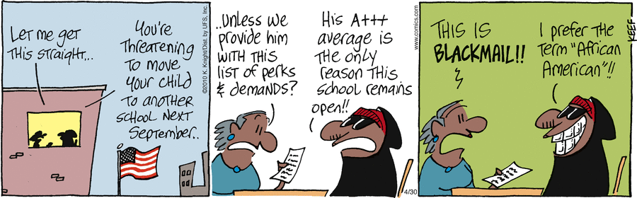 The Knight Life Comic Strip for April 30, 2010 