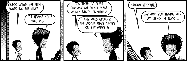 The Boondocks Comic Strip for December 15, 2010 