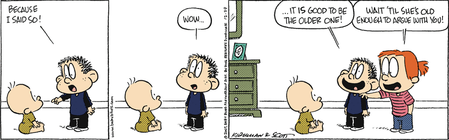 Baby Blues Comic Strip for December 29, 2007 
