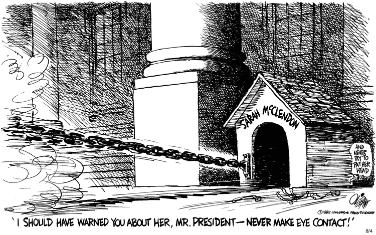 Pat Oliphant Comic Strip for August 04, 1982 