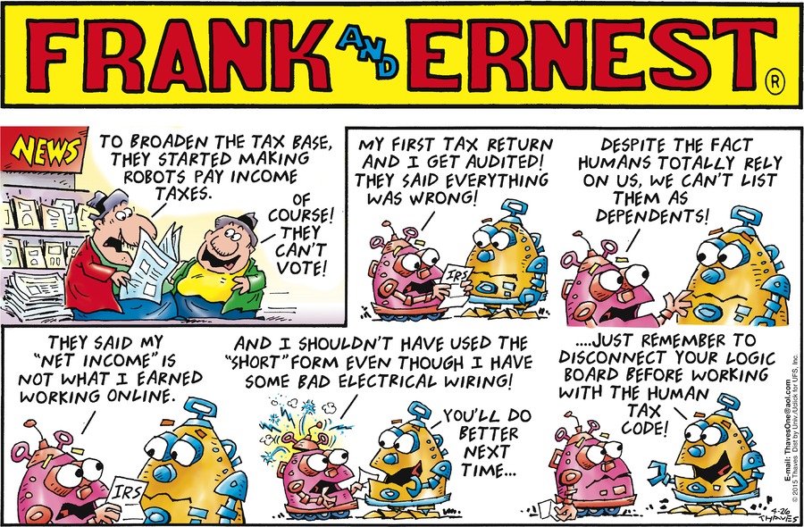 Frank and Ernest Comic Strip for April 26, 2015 