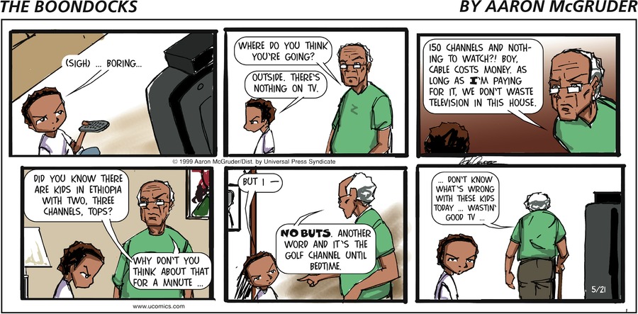 The Boondocks Comic Strip for May 21, 2006 