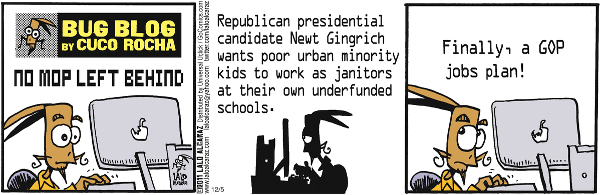 La Cucaracha Comic Strip for December 05, 2011 