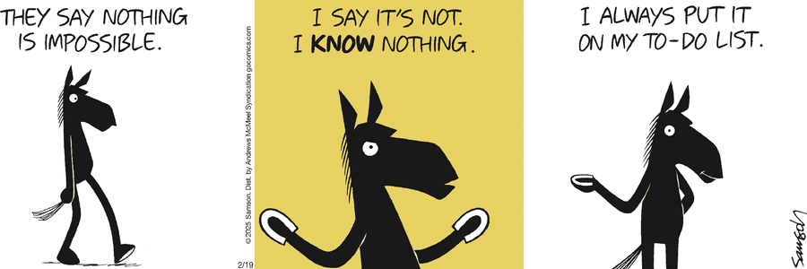 Dark Side of the Horse Comic Strip for February 19, 2025 