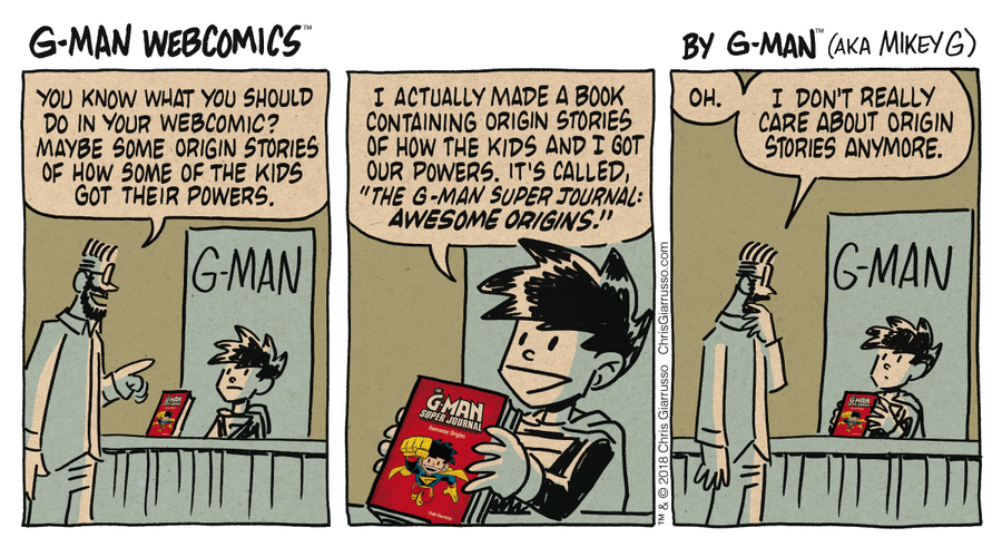 G-Man Webcomics Comic Strip for October 08, 2018 