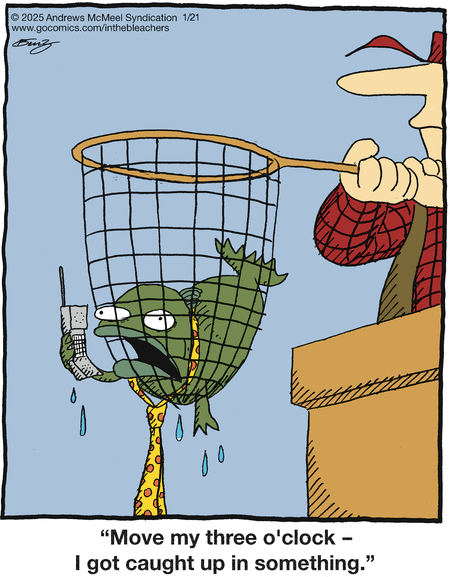 In the Bleachers Comic Strip for January 21, 2025 