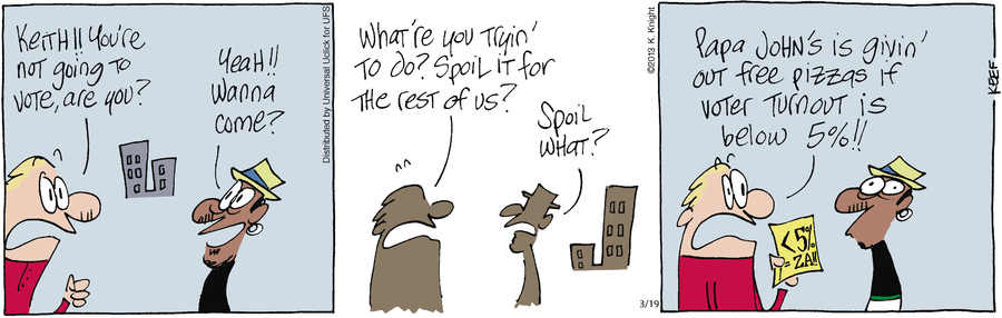 The Knight Life Comic Strip for March 19, 2013 