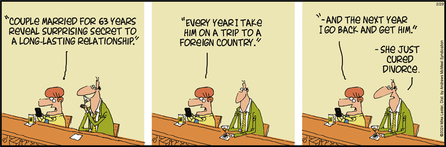 Mike du Jour Comic Strip for February 29, 2024 
