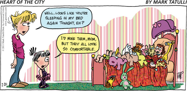 Heart of the City Comic Strip for February 20, 2011 