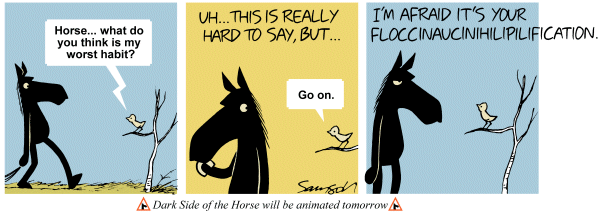 Dark Side of the Horse Comic Strip for March 29, 2012 