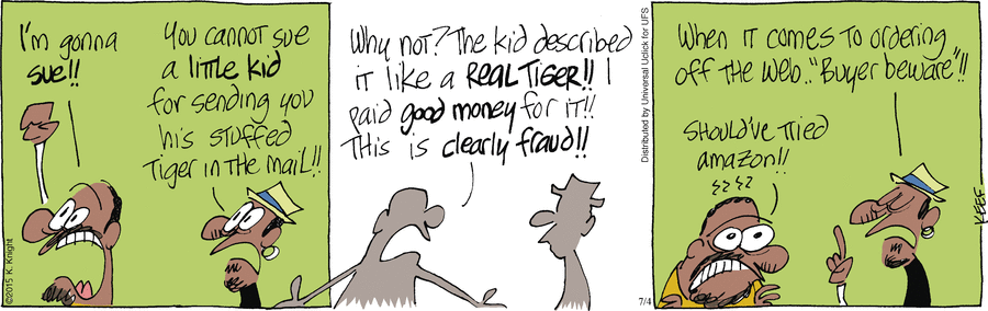 The Knight Life Comic Strip for July 04, 2015 