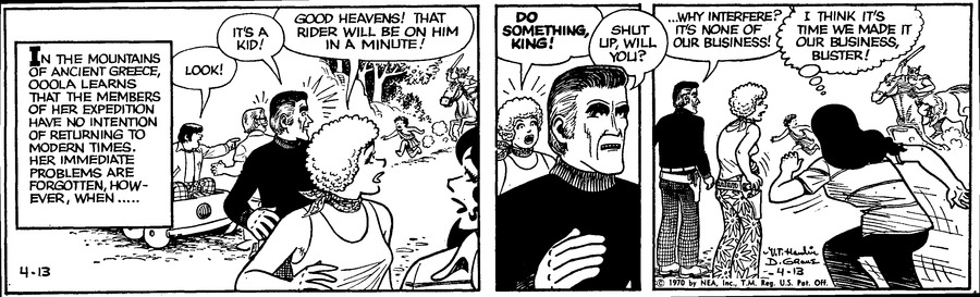 Alley Oop Comic Strip for April 13, 1970 