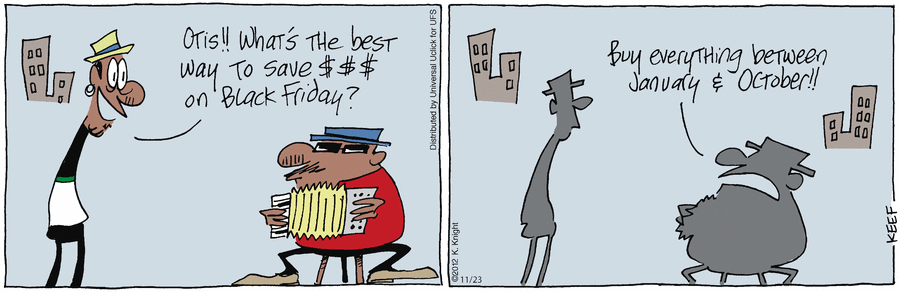 The Knight Life Comic Strip for November 23, 2012 
