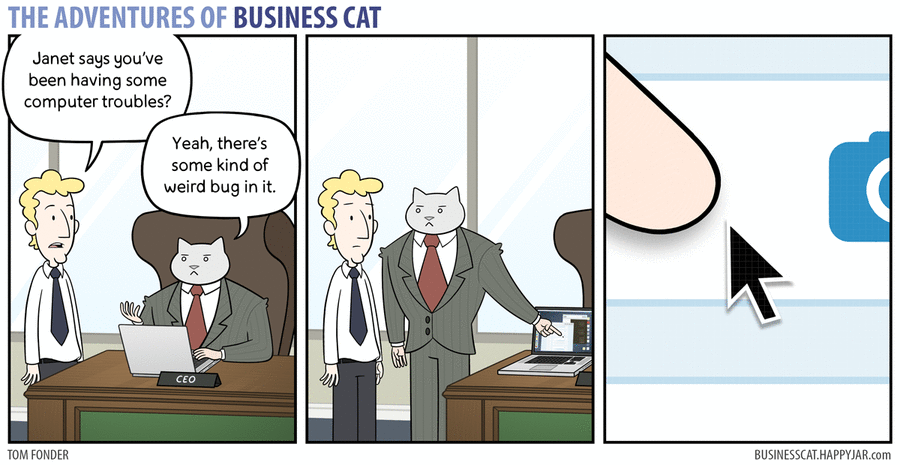 The Adventures of Business Cat Comic Strip for April 18, 2016 