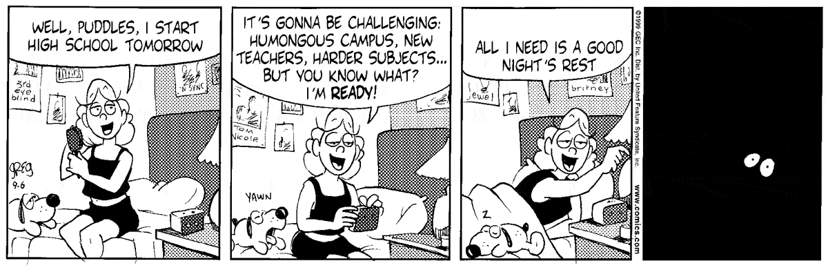 Luann Comic Strip for September 06, 1999 