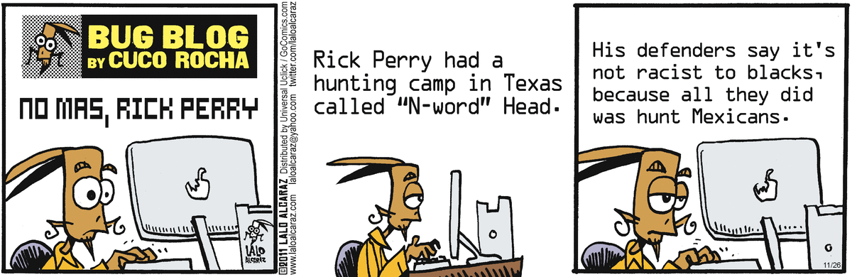 La Cucaracha Comic Strip for November 26, 2011 