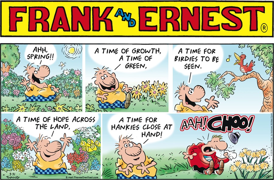 Frank and Ernest Comic Strip for March 31, 2019 
