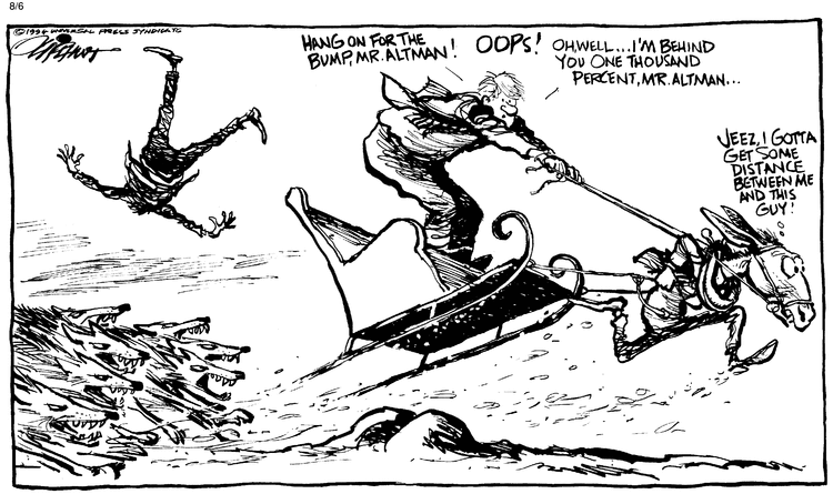 Pat Oliphant Comic Strip for August 06, 1994 