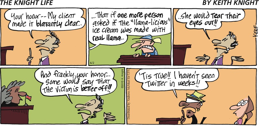 The Knight Life Comic Strip for June 02, 2019 