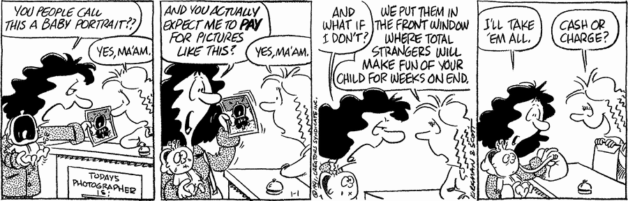 Baby Blues Comic Strip for January 01, 1991 
