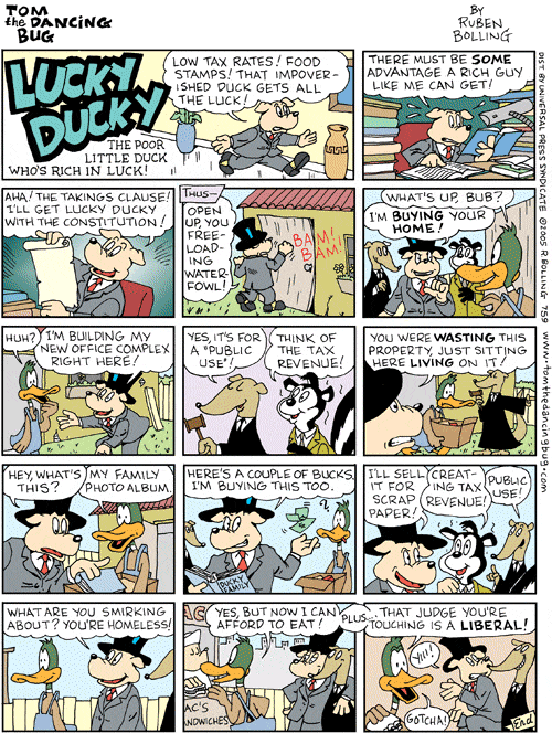 Tom the Dancing Bug Comic Strip for July 16, 2005 