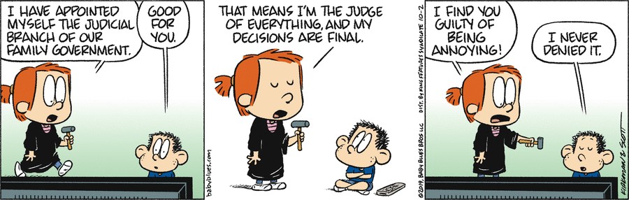 Baby Blues Comic Strip for October 02, 2019 