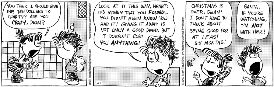 Heart of the City Comic Strip for April 01, 2017 