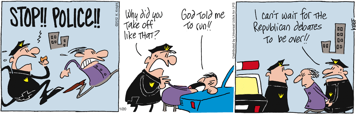 The Knight Life Comic Strip for January 20, 2012 