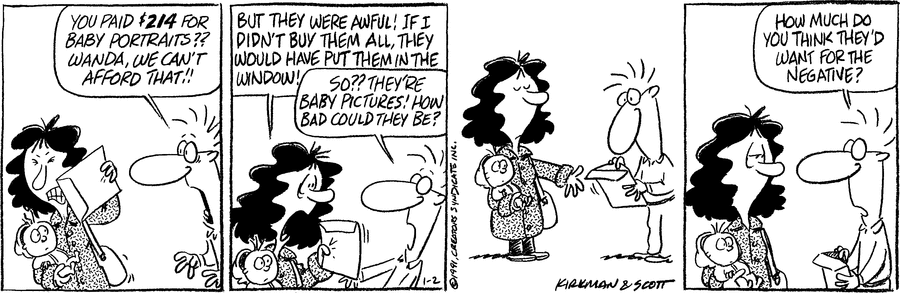 Baby Blues Comic Strip for January 02, 1991 