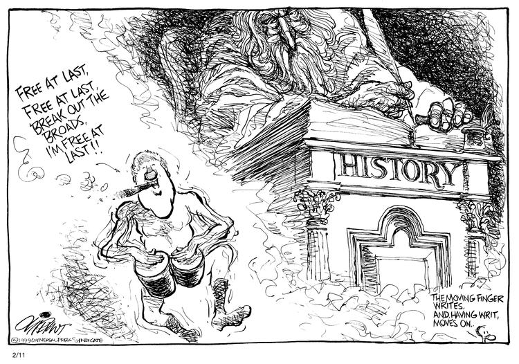 Pat Oliphant Comic Strip for February 11, 1999 