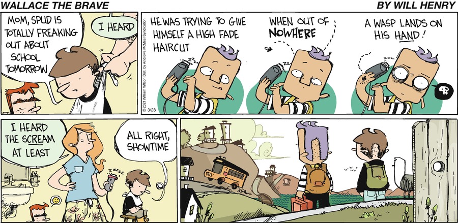 Wallace the Brave Comic Strip for March 28, 2021 