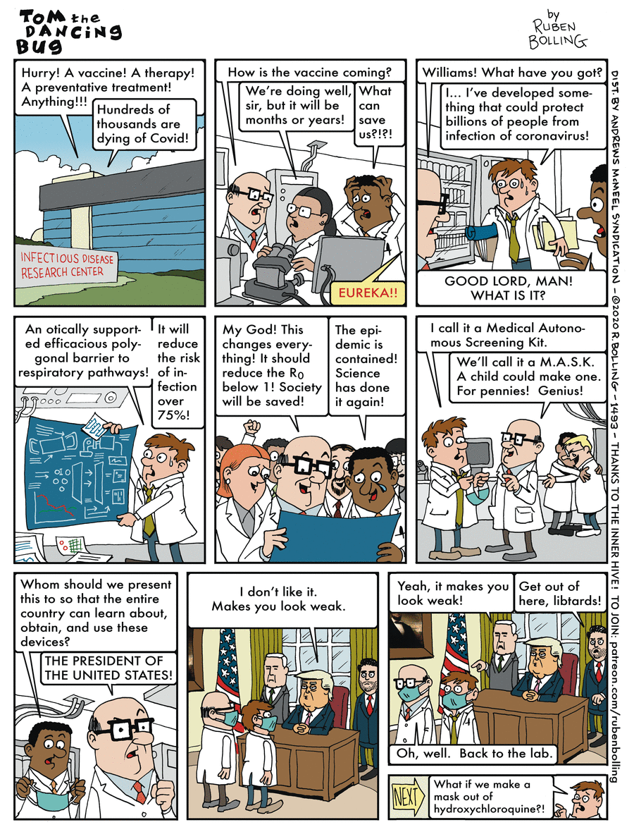 Tom the Dancing Bug Comic Strip for June 26, 2020 