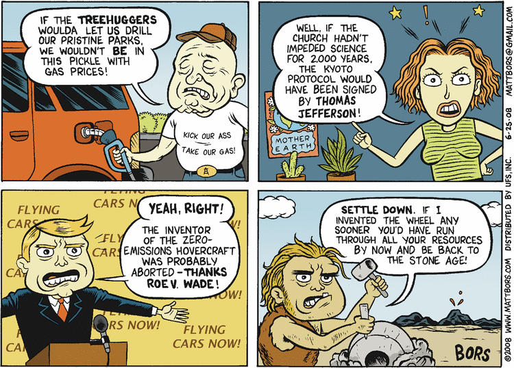 Matt Bors Comic Strip for June 25, 2008 