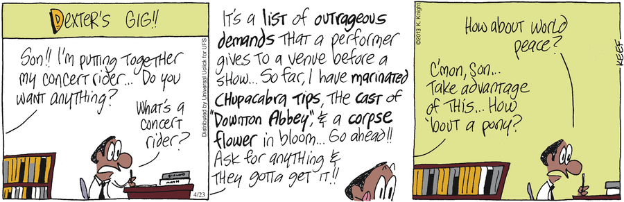 The Knight Life Comic Strip for April 23, 2013 