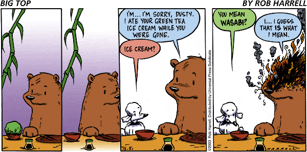 Big Top Comic Strip for December 21, 2003 