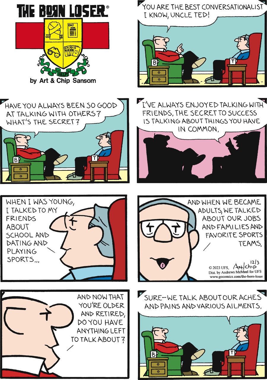The Born Loser Comic Strip for December 03, 2023 