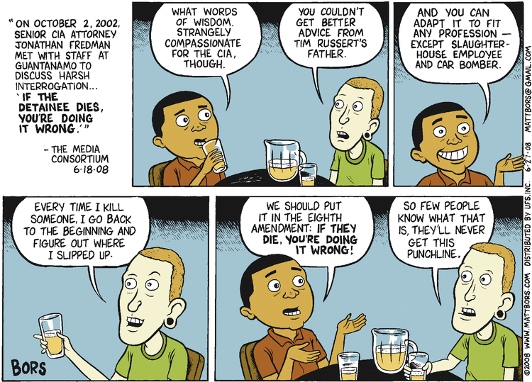 Matt Bors Comic Strip for June 27, 2008 