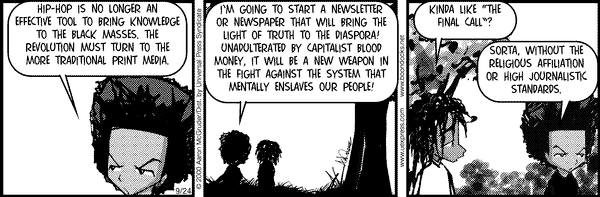 The Boondocks Comic Strip for April 27, 2011 