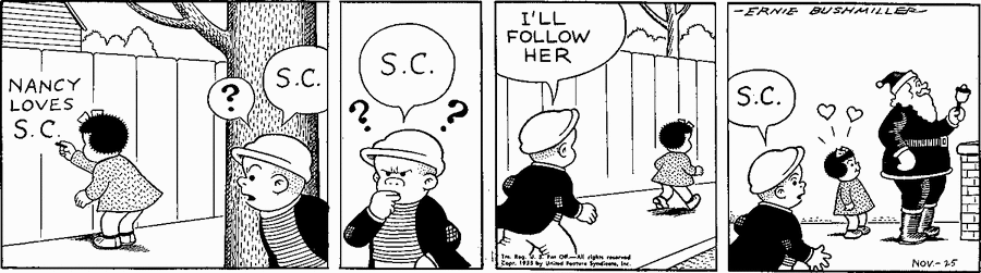 Nancy Classics Comic Strip for November 28, 2024 