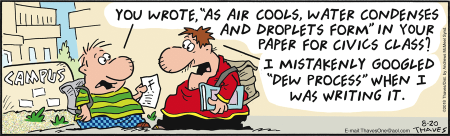 Frank and Ernest Comic Strip for August 20, 2018 