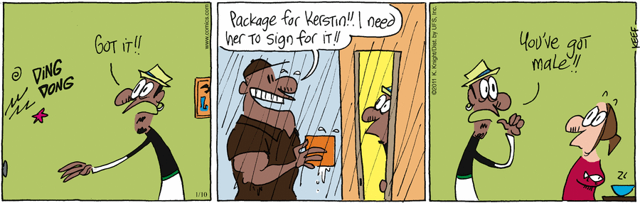 The Knight Life Comic Strip for January 10, 2011 