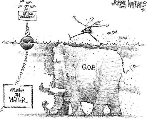 Matt Davies Comic Strip for April 11, 2005 