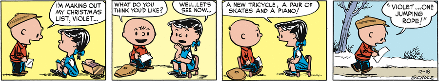 Peanuts Begins Comic Strip for December 18, 1951 