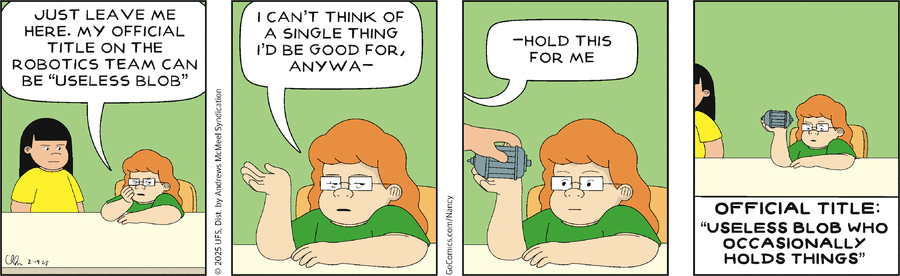 Nancy Comic Strip for February 14, 2025 