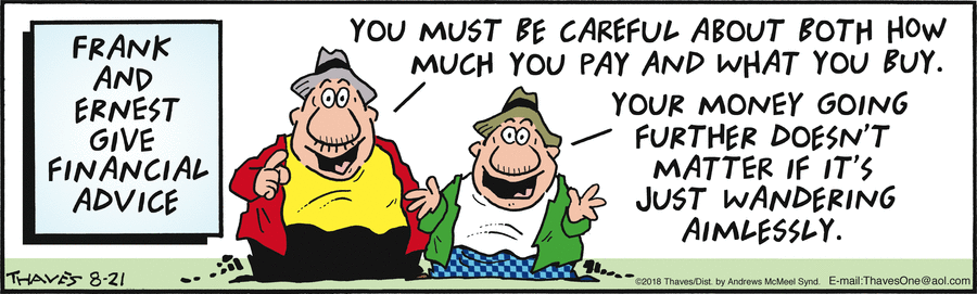 Frank and Ernest Comic Strip for August 21, 2018 