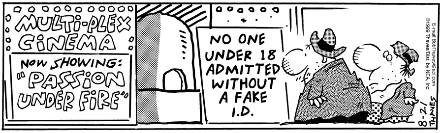 Frank and Ernest Comic Strip for August 21, 1999 