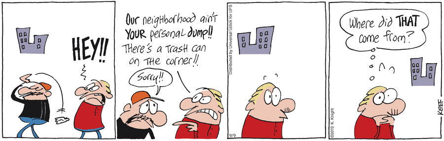 The Knight Life Comic Strip for September 09, 2013 