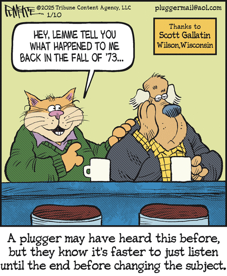 Pluggers Comic Strip for January 10, 2025 